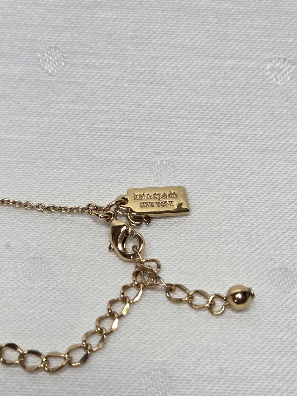 kate spade Lady Marmalade Gold Tone Crystal Necklace - Picture 2 of 4